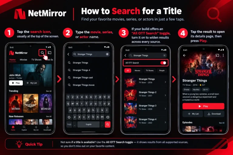 how to use NetMirror